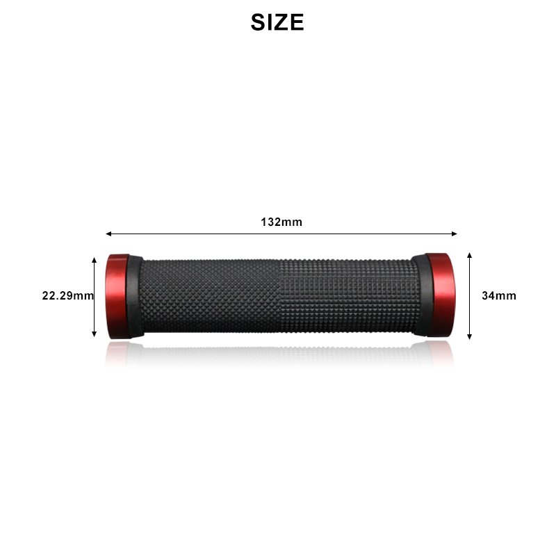 RIDERACE Bicycle Handlebar Cover Scooter Bike Durable Anti-slip Rubber Comfortable Handle Bars with Bar End Outdoor Parts Grips