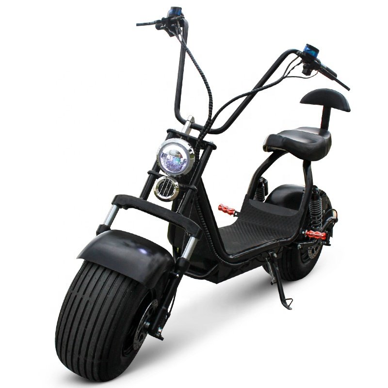 2 wheels 1000w/2000w 60v high speed 25-60km/h fat tire electric scooter citycoco scrooser