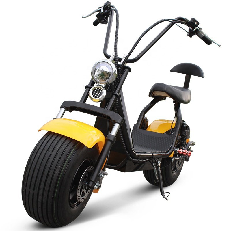 2 wheels 1000w/2000w 60v high speed 25-60km/h fat tire electric scooter citycoco scrooser