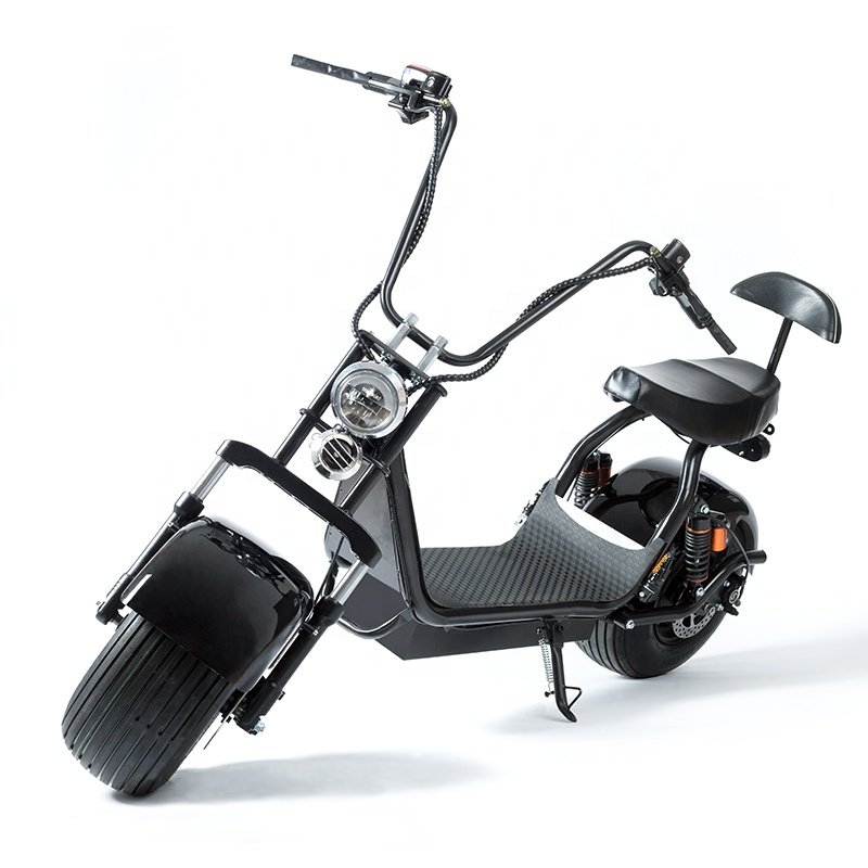 2 wheels 1000w/2000w 60v high speed 25-60km/h fat tire electric scooter citycoco scrooser
