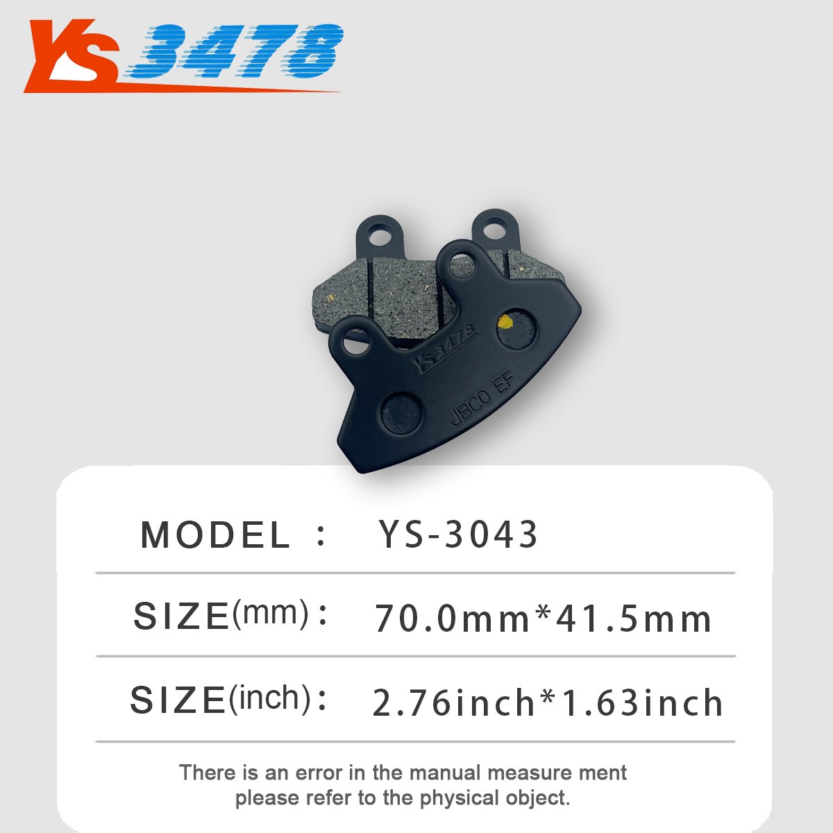 Custom Fit Spare Parts Indonesia Motorcycle Brake Pad For Sym Joyride Evo 200 Front
