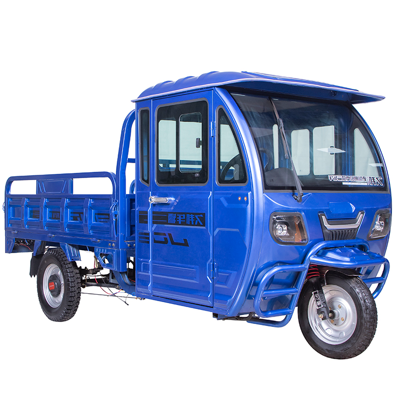 good quality 3 passengers enclosed electric tricycle for adults