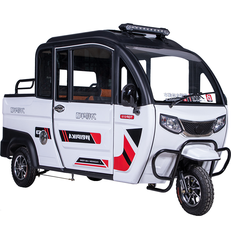 good quality 3 passengers enclosed electric tricycle for adults
