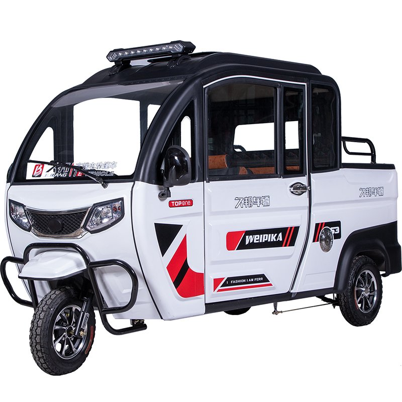 good quality 3 passengers enclosed electric tricycle for adults