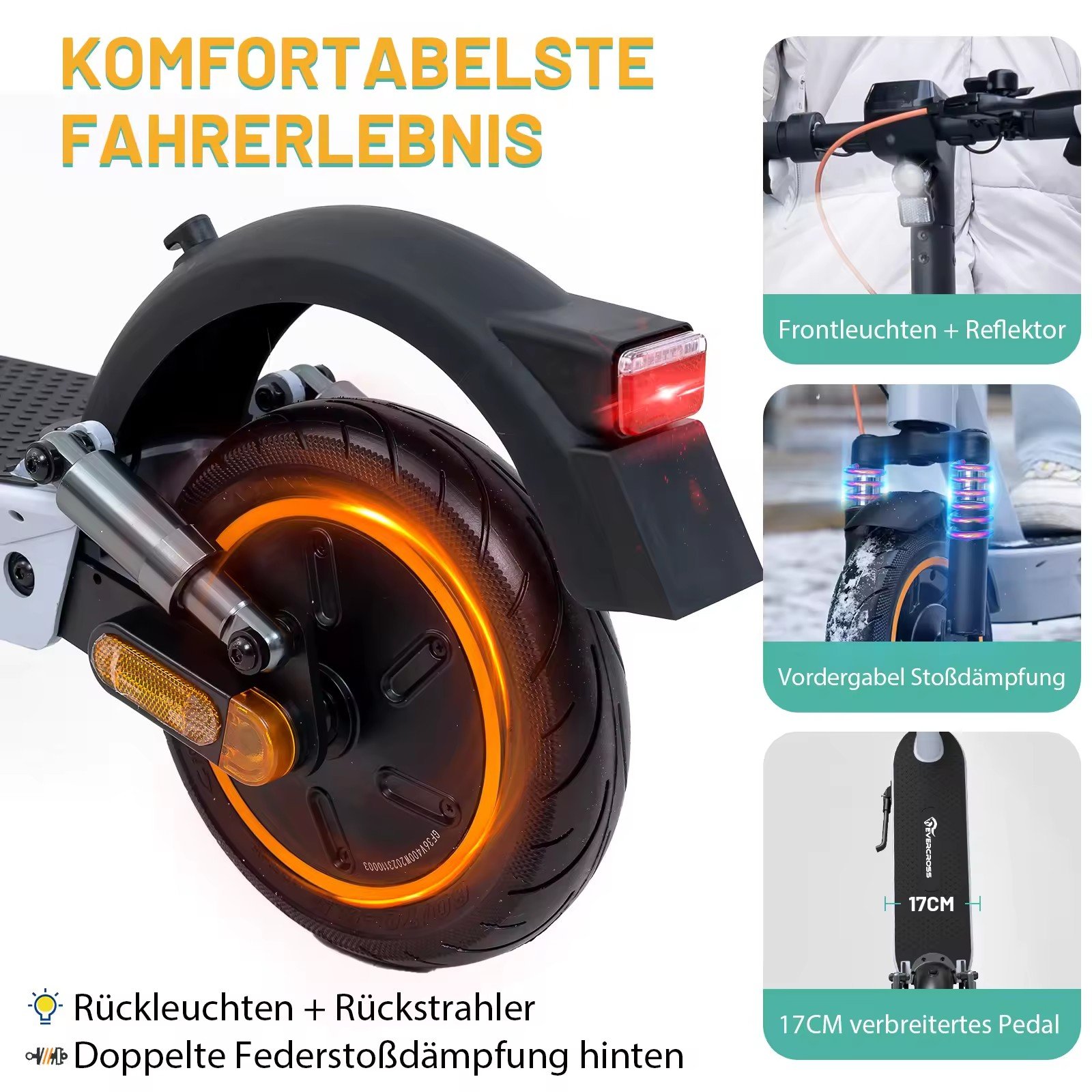 EU Warehouse EVERCROSS EV10K MAX Electric Scooter for Adult 55KM Range 400W 20km/h Folding E scooters