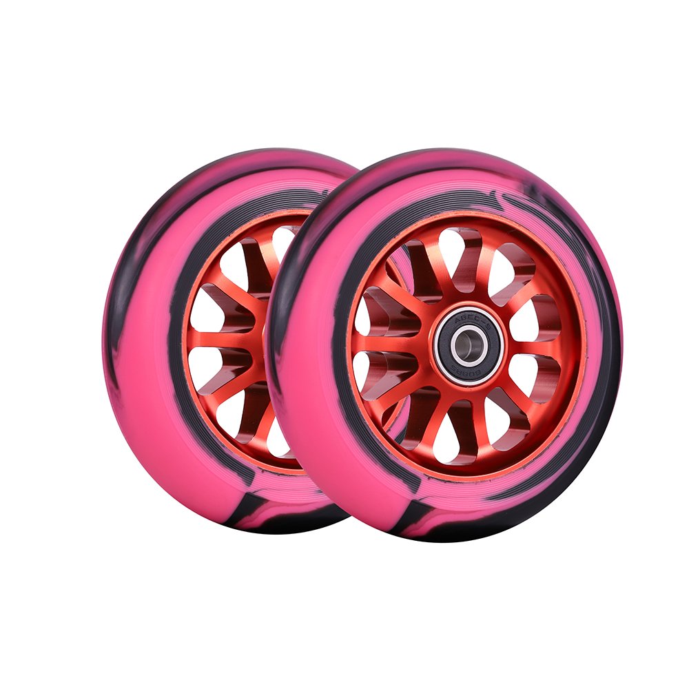 Huoli trick scooter wheels parts accessories extreme sport 100mm 110mm 120mm 360 freestyle pro stunt kick scooter wheel