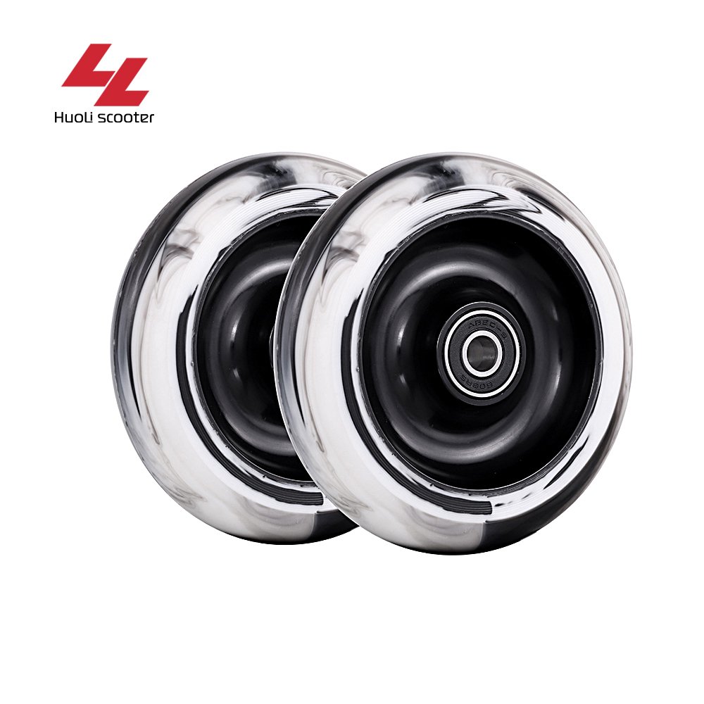 Huoli trick scooter wheels parts accessories extreme sport 100mm 110mm 120mm 360 freestyle pro stunt kick scooter wheel