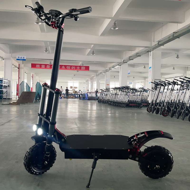 Off-road 70km/h Fast 2400w Dual Motor Fat Wide 11inch Wheel Offroad Tire Powerful Elektro Electrico E Adults Electric Scooter