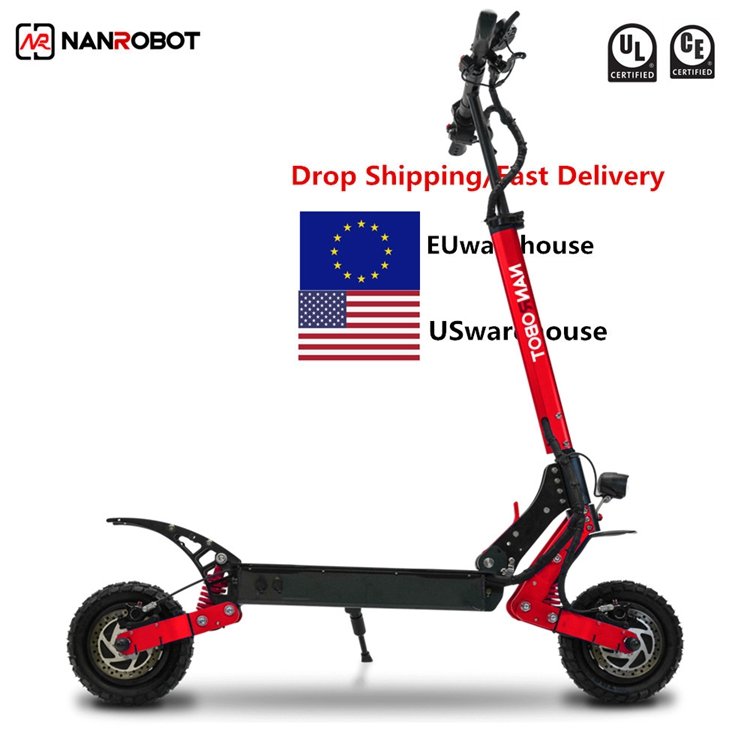 NANROBOT D4+3.0 Dual motor Folding Seat Two Motor patinete Electric Scooter Eu Stock Sport