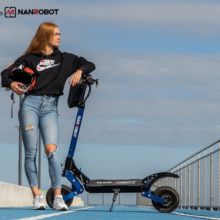 NANROBOT D4+3.0 Dual motor Folding Seat Two Motor patinete Electric Scooter Eu Stock Sport
