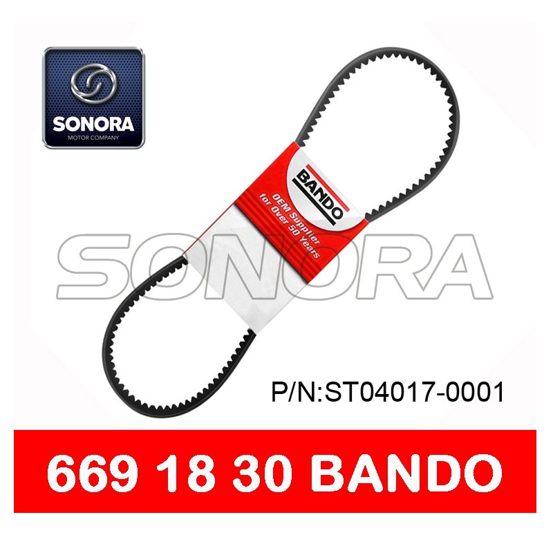 BANDO V BELT 669 x 18 x 30 SCOOTER MOTORCYCLE DRIVE BELT (P/N:ST04017-0001) COMPLETE SPARE PARTS ORIGINAL QUALITY