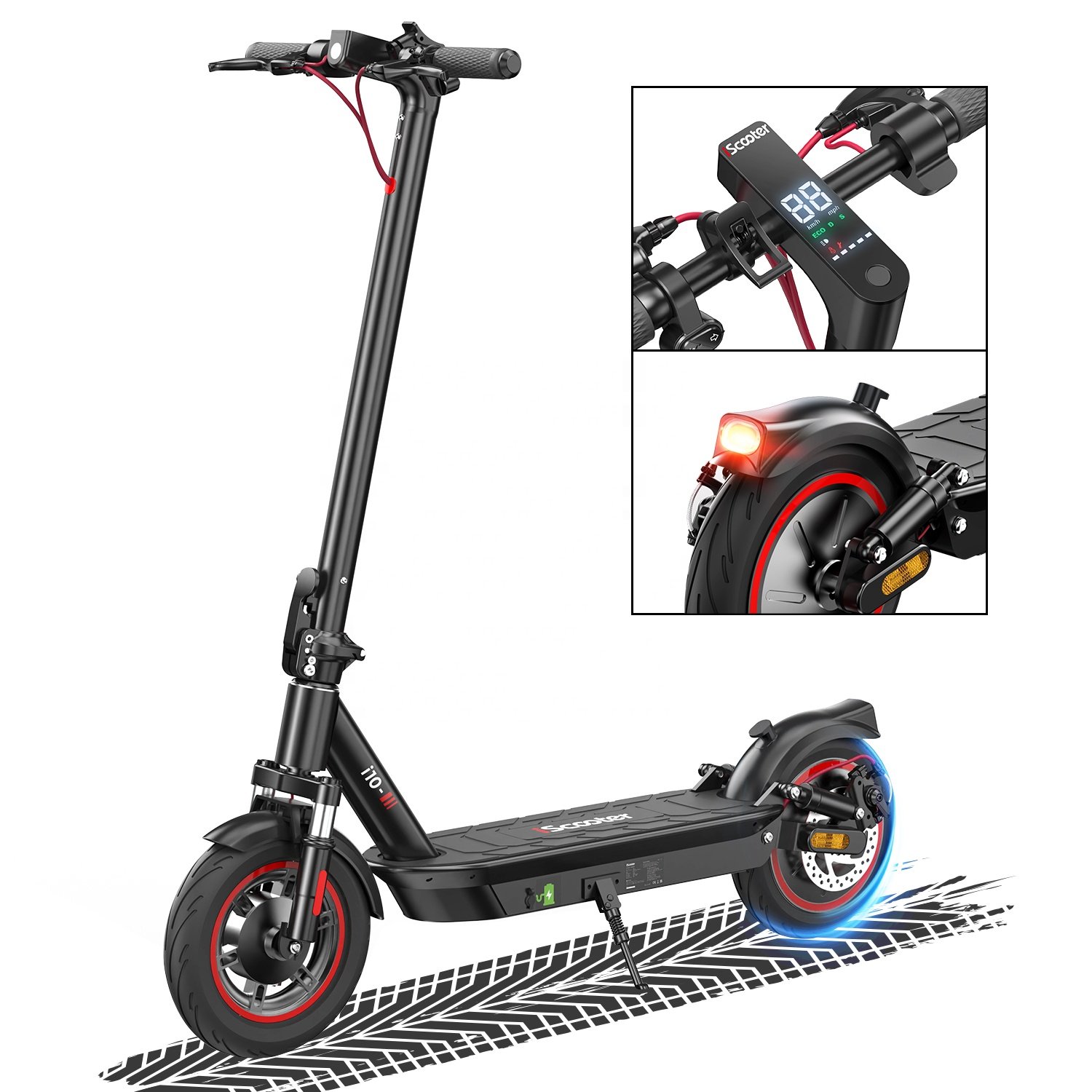 EU iScooter 40km/h i10 650W e scooter APP Electric Scooter
