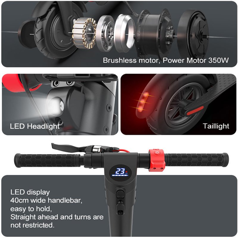 2024 HX X7 foldable best electric scooter smart classic electr step E scooter with seat optional for adults