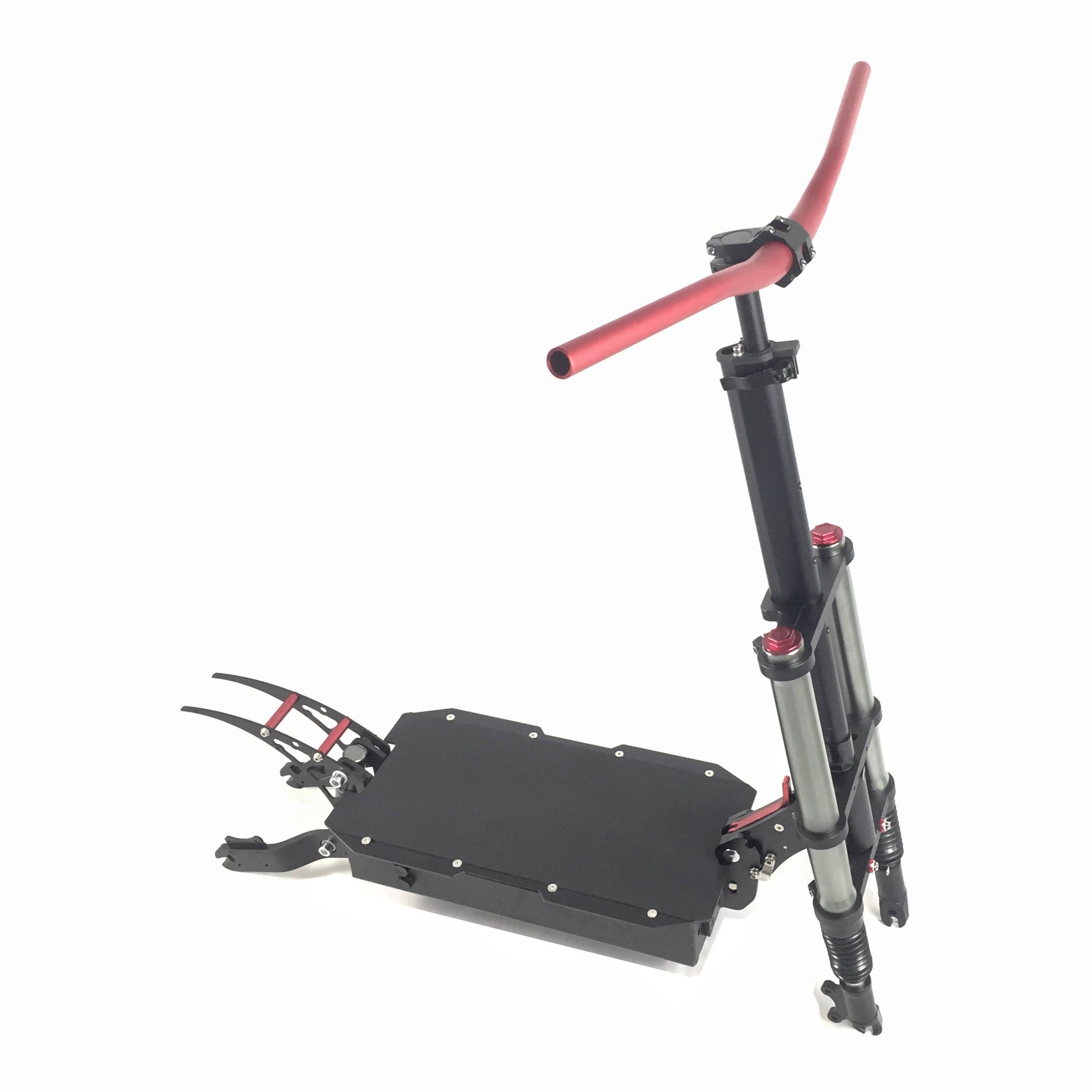 11inch E5B styling electric scooter accessories frame oil and spring shock absorber folsing electric scooter frame