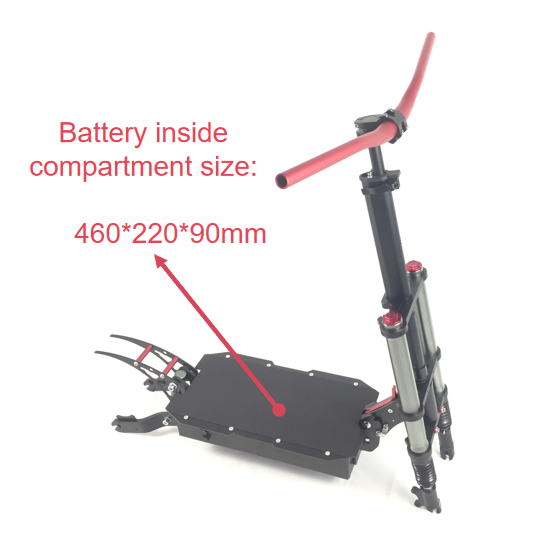 11inch E5B styling electric scooter accessories frame oil and spring shock absorber folsing electric scooter frame