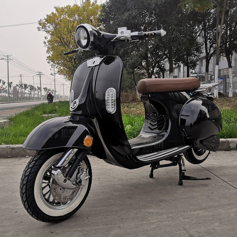 Off Road Retro Style Electric Scooter Of Double Removable Lithium Battery Scooter