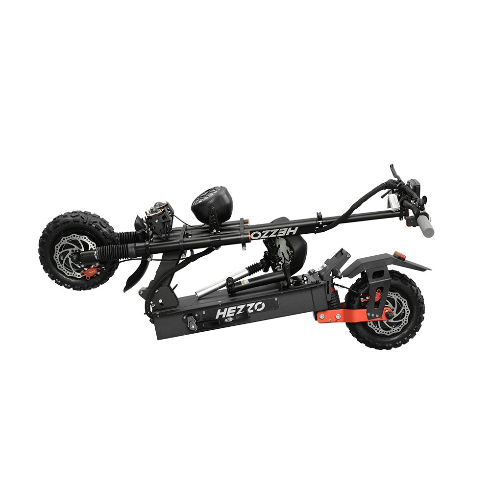 HEZZO Escooter 60V 6000W Dual Motors EU US Warehouse 11inch Off-Road Scooter 45Ah 100Km Foldable Electric Scooter