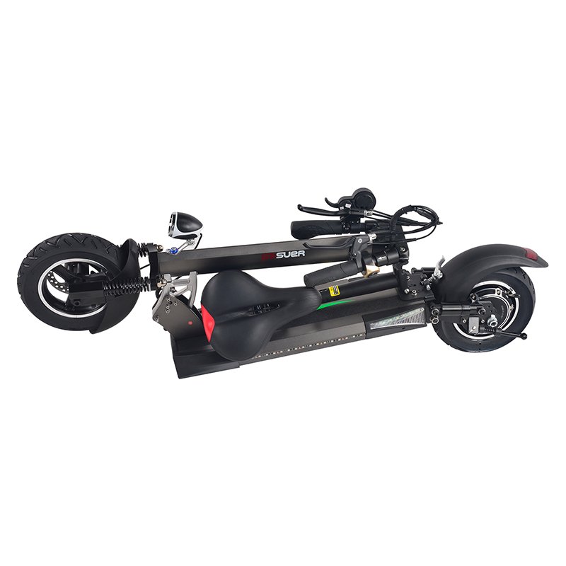 New Upgraded Electric Scooter 48V Two 10in Wheels One Button Folding Adult Electric Scooter with Seat