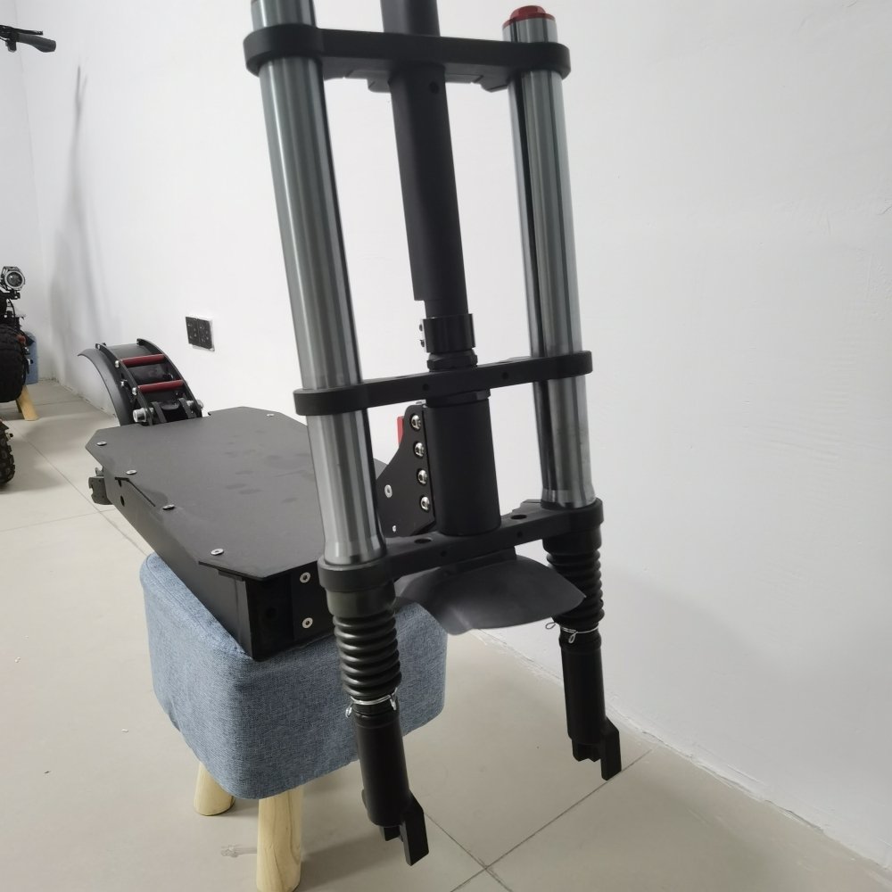 Folding 11 Inch 60V 52V Stand Up Custom Diy Aluminium Alloy Front Rear Suspension Electric Scooter Frame Body Set With Forks