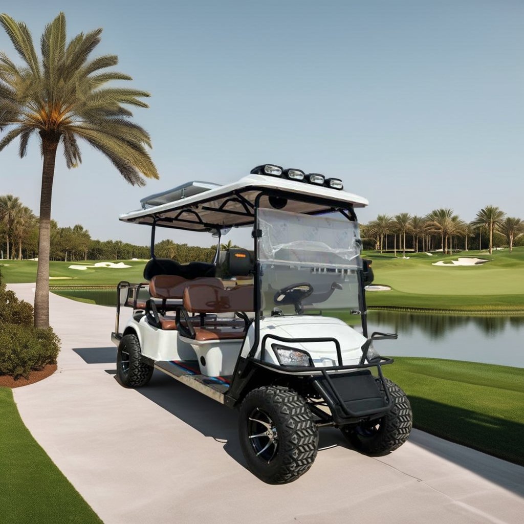 Wholesale Price 8 Seaters Electric Golf Cart Customized Golf Scooter 72V Battery Adult For Sale