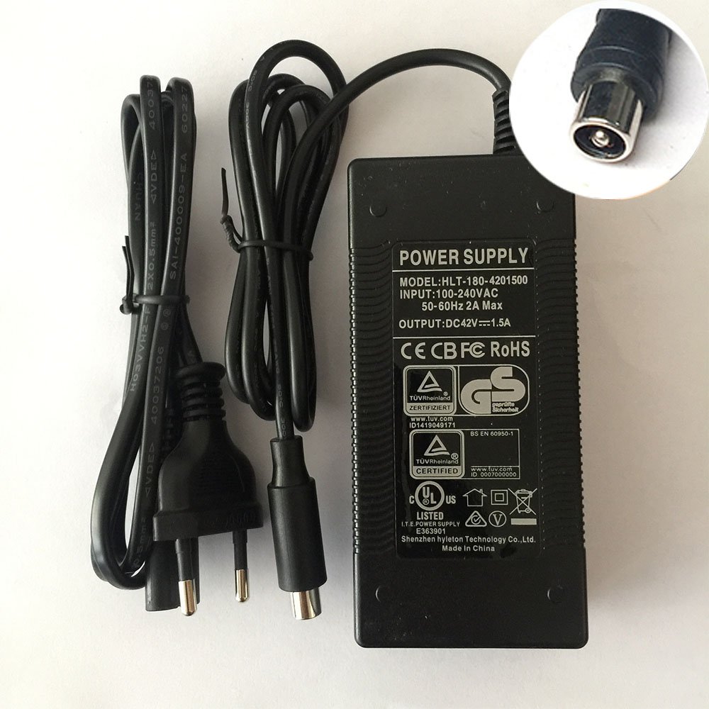 Electric Scooter Charger 42V 1.5A Lithium Battery Charger for 36V XIAOMI Electric Scooter Parts