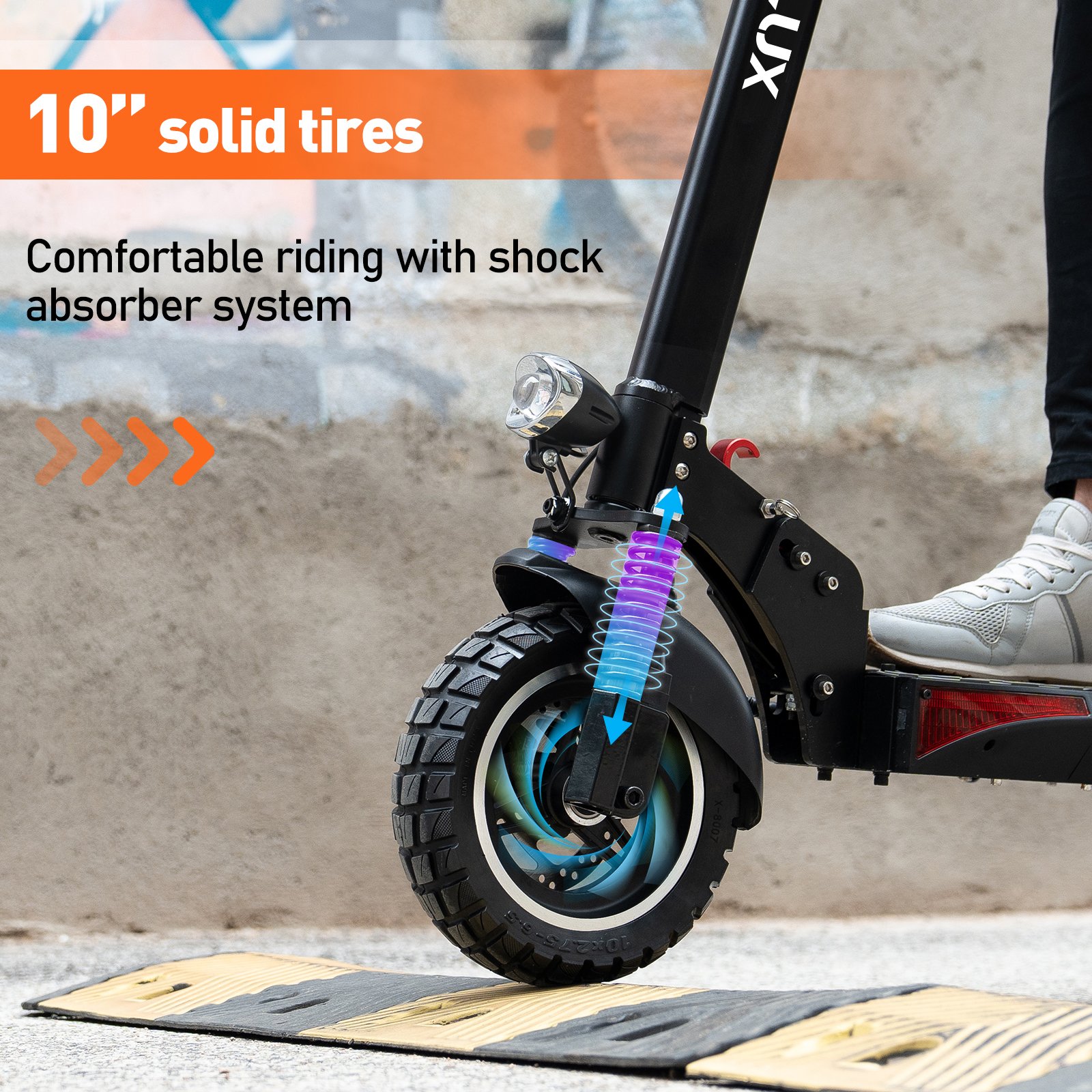 KOOLUX 48V 13Ah 500-800W for Adult Electric Scooter App Control Custom Logo Kick Off Road Solid Tire Foldable E- scooters