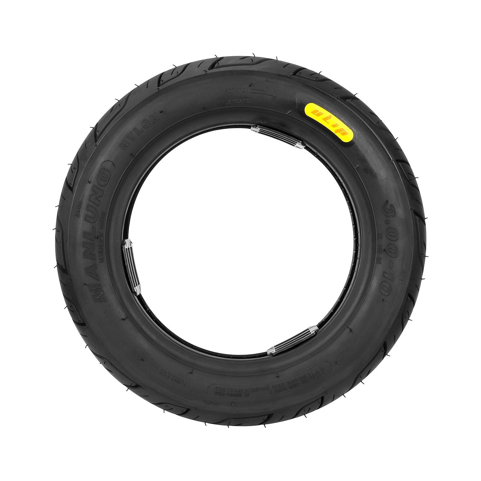 Ulip 3.00-10 Tubeless Tire with PVR50 Valve Front/Rear 14X3.2 Scooter Tyre Electric Motorcycle Tubeless Tires