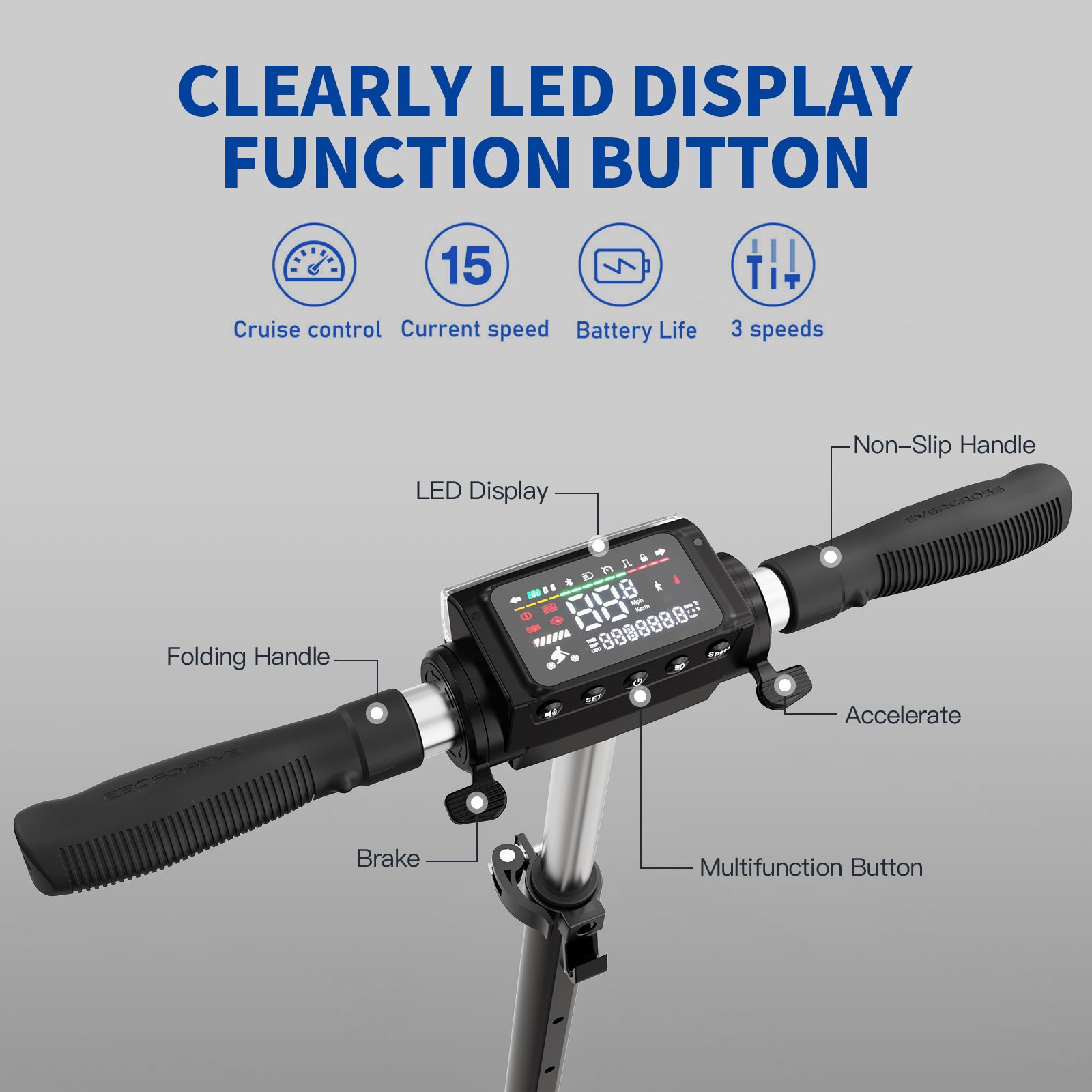 KOOLUX Customized 8Inch 350W 36V 7.5Ah Off Road Electric Scooter EU/US Warehouse Two Wheels Foldable Electric Kick Scooter