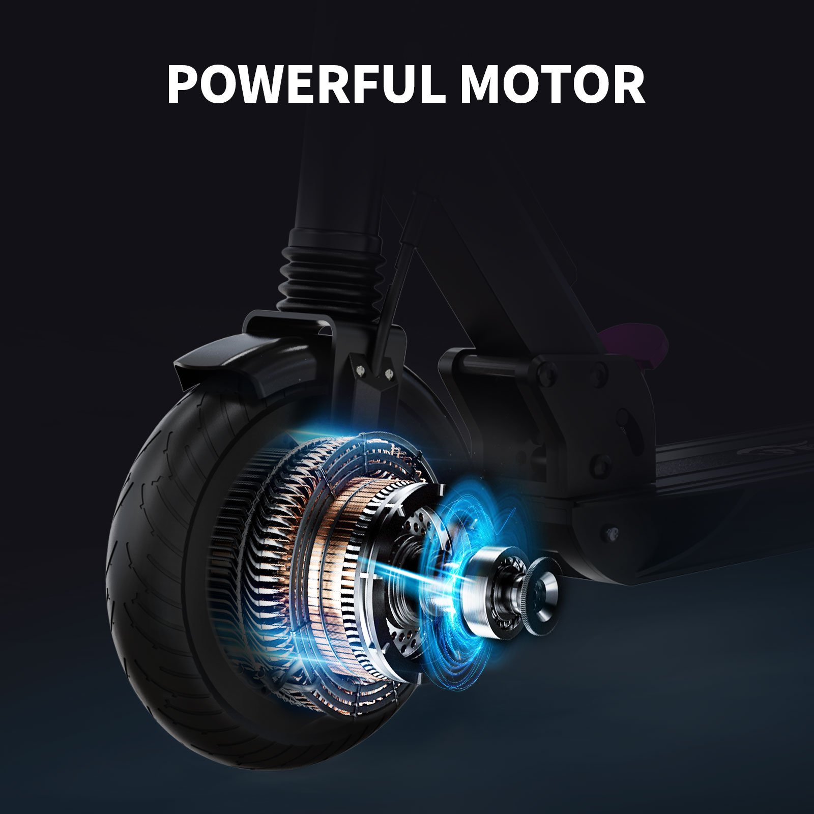 KOOLUX Customized 8Inch 350W 36V 7.5Ah Off Road Electric Scooter EU/US Warehouse Two Wheels Foldable Electric Kick Scooter