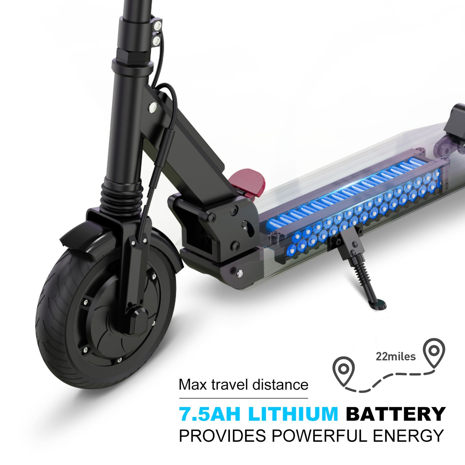 KOOLUX Customized 8Inch 350W 36V 7.5Ah Off Road Electric Scooter EU/US Warehouse Two Wheels Foldable Electric Kick Scooter