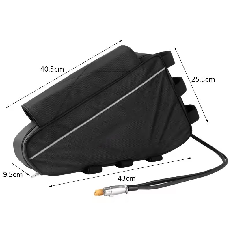 Factory lithium battery 48V 52V 20ah 30ah 40ah battery pack 72v 5000w triangle electric bicycle ebike battery