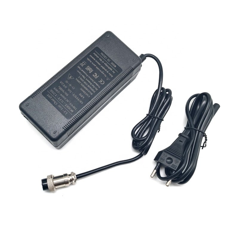High quality 58.8V 2A Power adapter Battery charger for ZERO 8 9 10 8X 10X VSETT 9+ Electric Scooter EU US UK plug