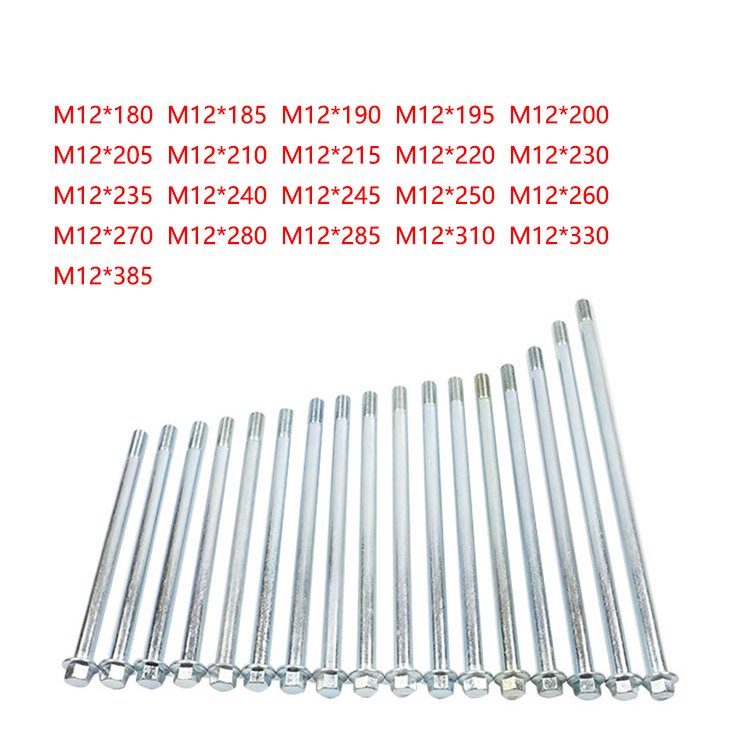12mm Front Rear Axle in Metal Material Fit Pit Dirt Bike Moped Scooter QUAD ATV Mini Bike Motorcycle Foundation Axle Accessories
