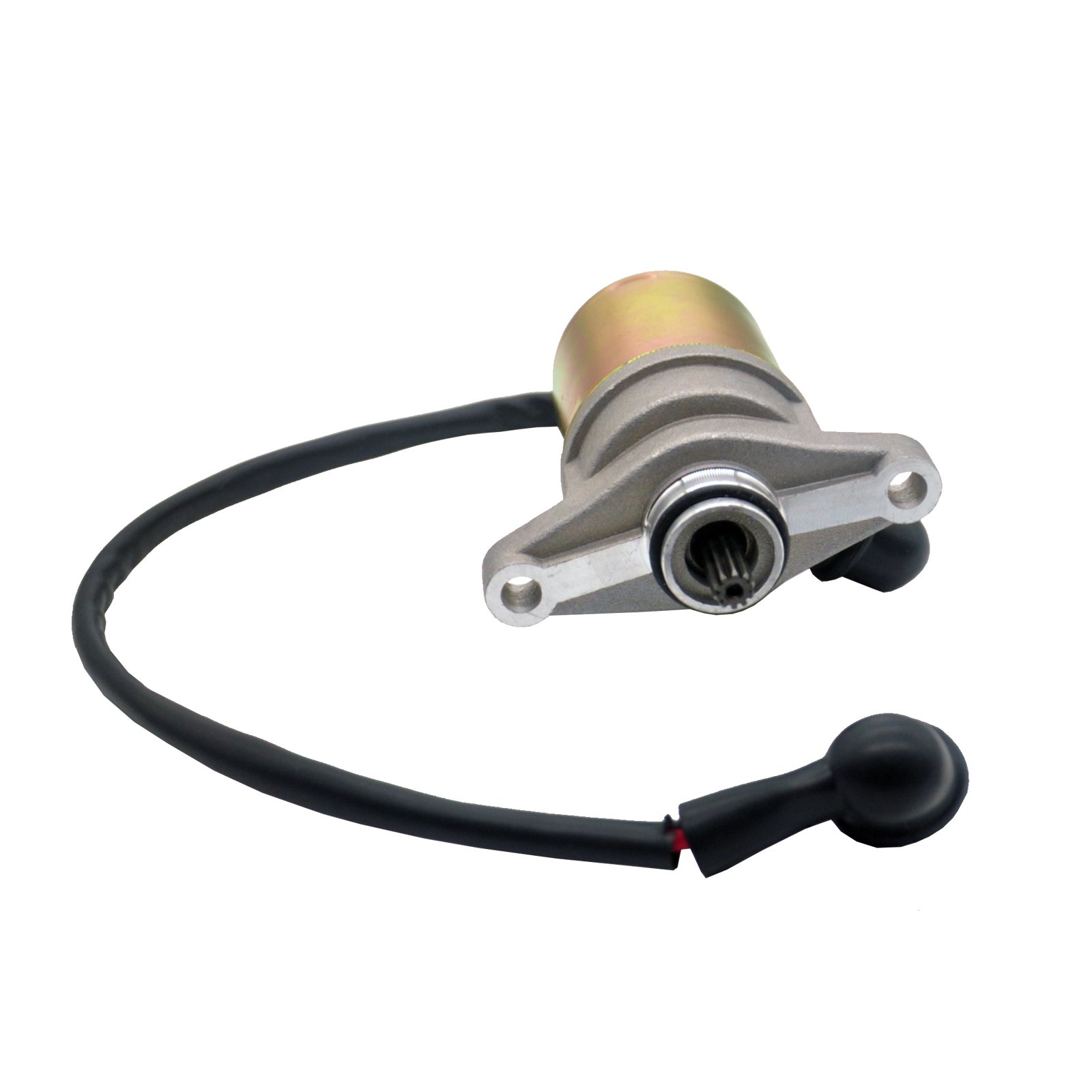 CQSPMOTO GY6 Starter Motor with Starter Relay 10 Teeth for GY6 49cc 50cc 60cc 80cc Scooter Moped ATV Taotao Roketa Sunl Baja