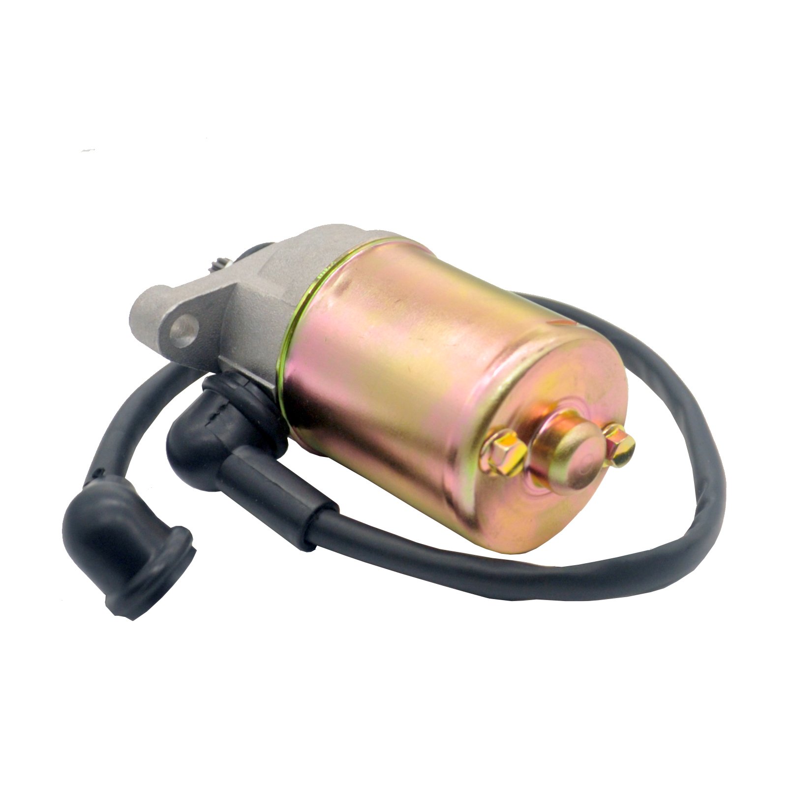 CQSPMOTO GY6 Starter Motor with Starter Relay 10 Teeth for GY6 49cc 50cc 60cc 80cc Scooter Moped ATV Taotao Roketa Sunl Baja