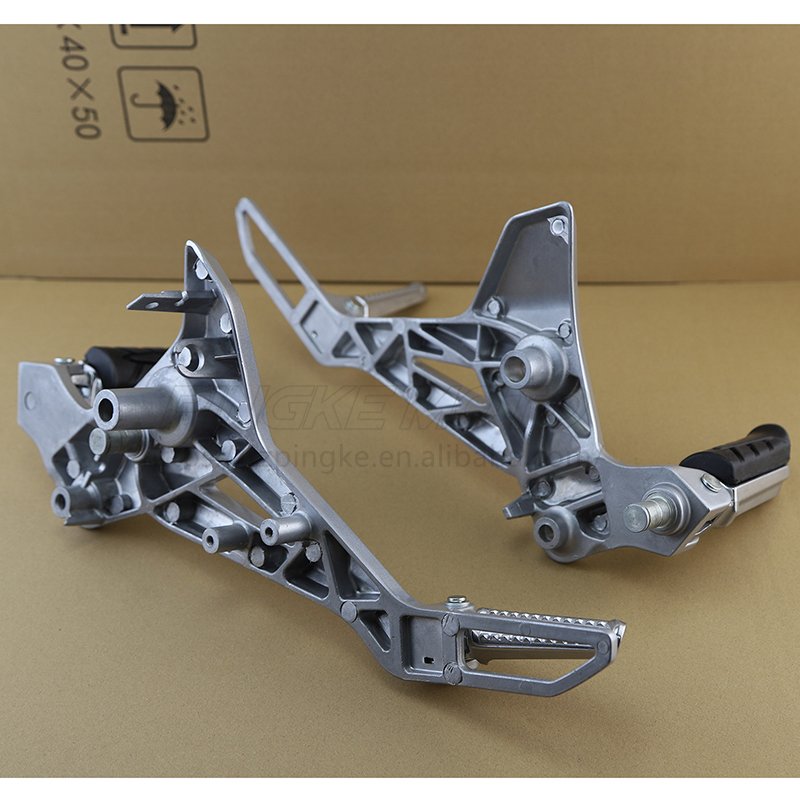High Quality Motorcycle Aluminum Alloy Footrests Pedal Foot Pegs Triangle Pedal Assembly Fits