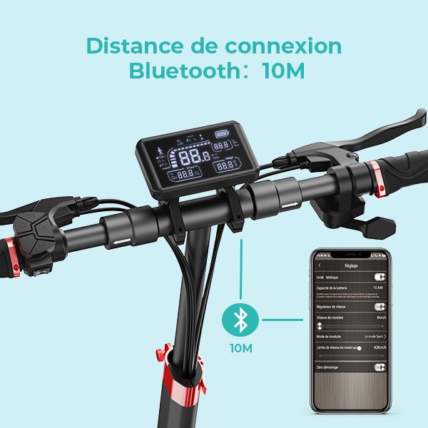 iScooter iX3 800W 10 Inch Off-Road Smart Intelligent LED 10ah 40km Waterproof Folding Shock Absorbers Adults Electric Scooter