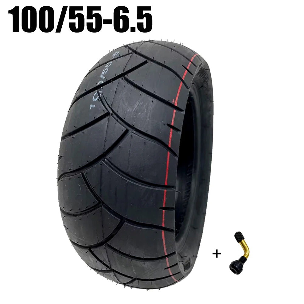 Superbsail 100/55-6.5 Tubeless Tire 100/65-6.5 Thickened Wear-resistant Vacuum Tyre with Air Valve for Electric Scooter