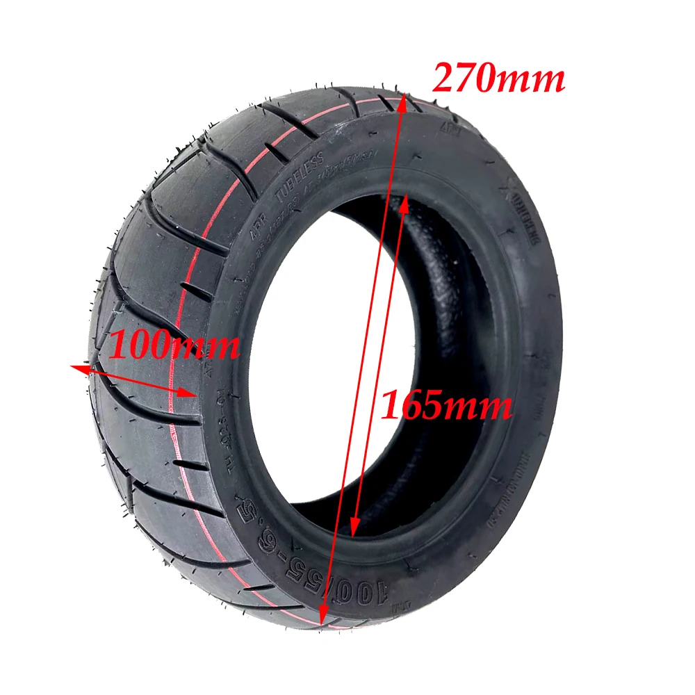 Superbsail 100/55-6.5 Tubeless Tire 100/65-6.5 Thickened Wear-resistant Vacuum Tyre with Air Valve for Electric Scooter