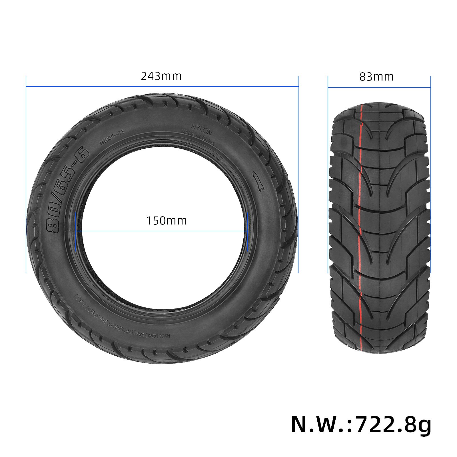 10inches Road Tire For Kugoo Zero 10x Scooter 10 Inch TireTyre Scooter Tire Scooter Parts