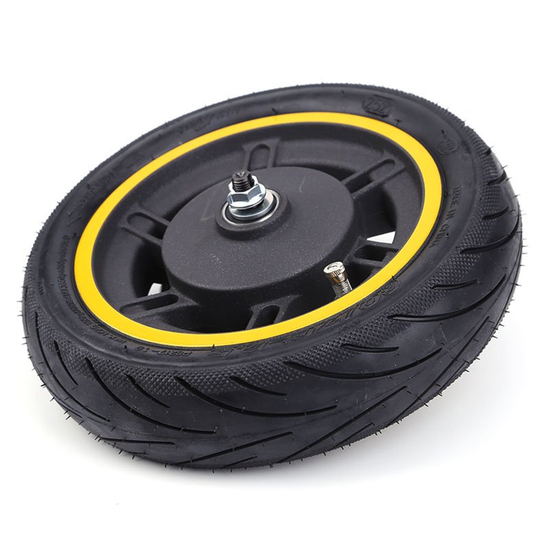 Eu Warehouse 10 Inch Front Wheel 60/70-6.5 Tubeless Tire with Hub Repair Parts for Ninebot Max G30 Electric Scooter Accessories