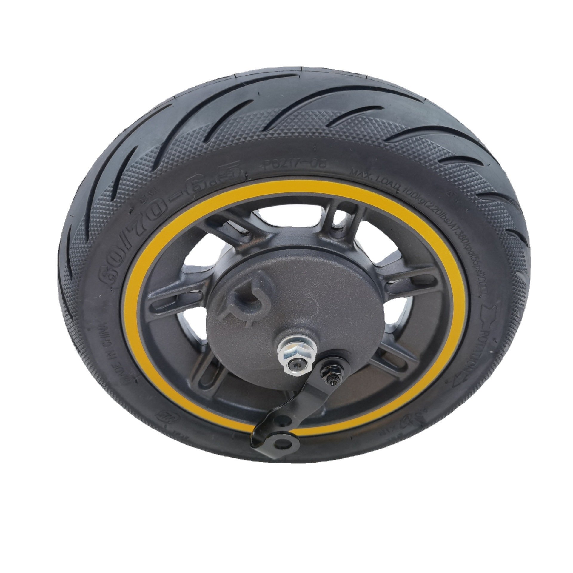 Replacement Max G30 Kick Scooter Part For Max G30 Scooter Parts 10 Inch Front Wheel Hub 60 / 70-6 Vacuum Tire Fittings