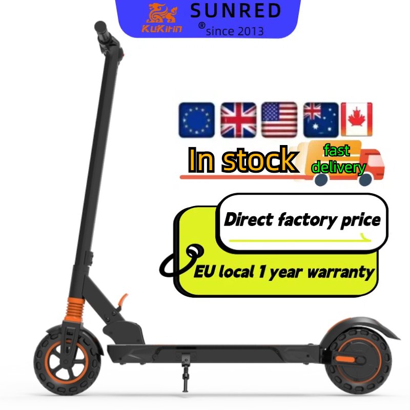 Kukirin S1 Pro EU Warehouse Drop Shipping Waterproof Ip45 36V 7.5Ah 35km Range 350W Folding Powerful Adult Electric scooter