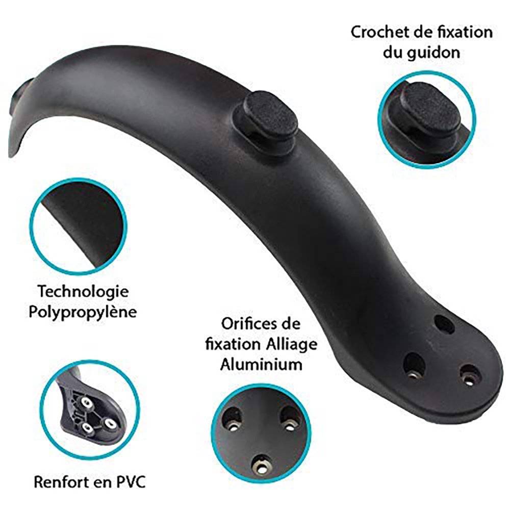 Superbsail M365 Rear Fender Tail Light Mudguard Front Rear Fender Wing For Electric M365 Scooter Splash Guard Rear Tail Lamp