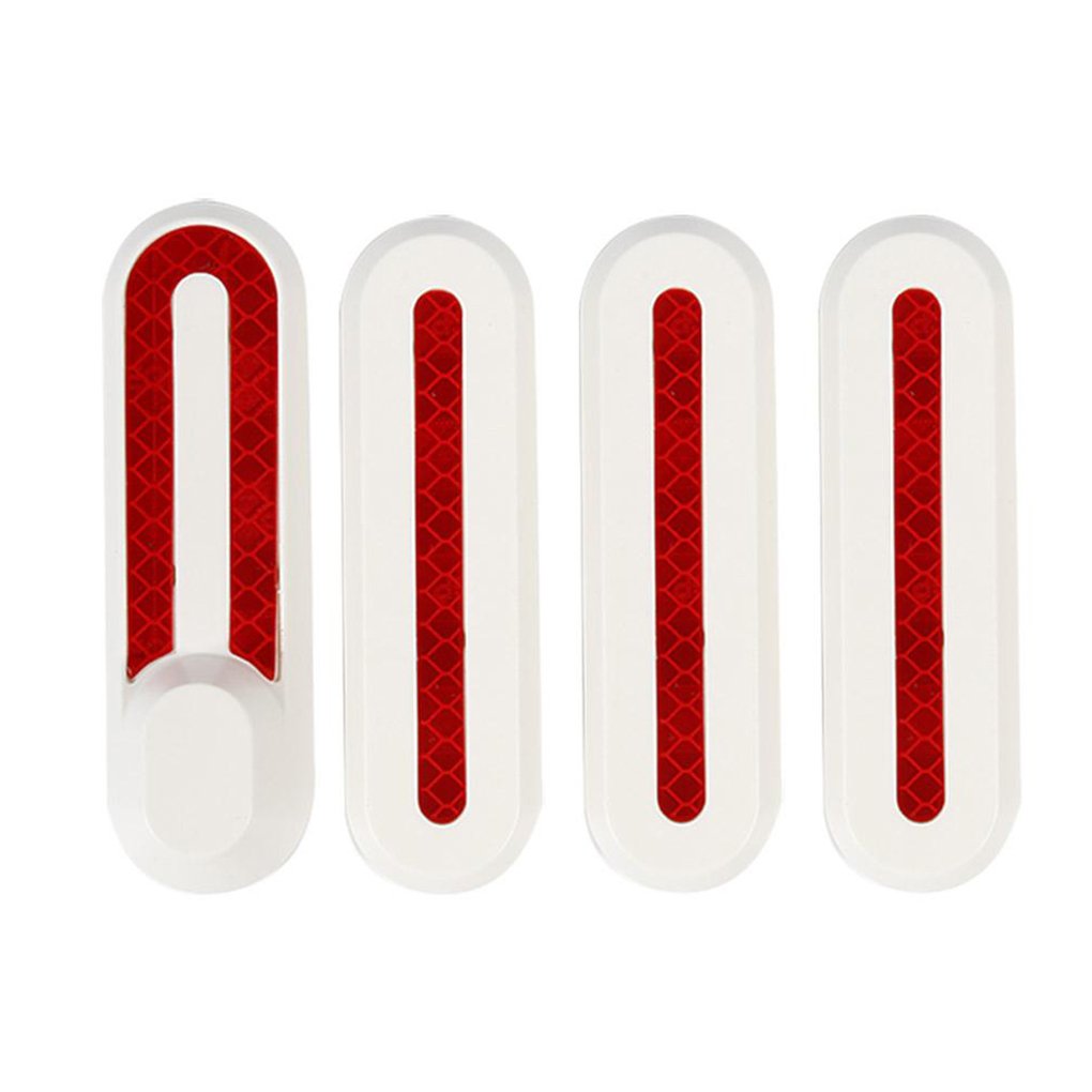 EU Warehouse Electric Scooter Plastic Cases with Reflector Bars Decorative Shell with Reflective Sticker For M365 Scooter Parts