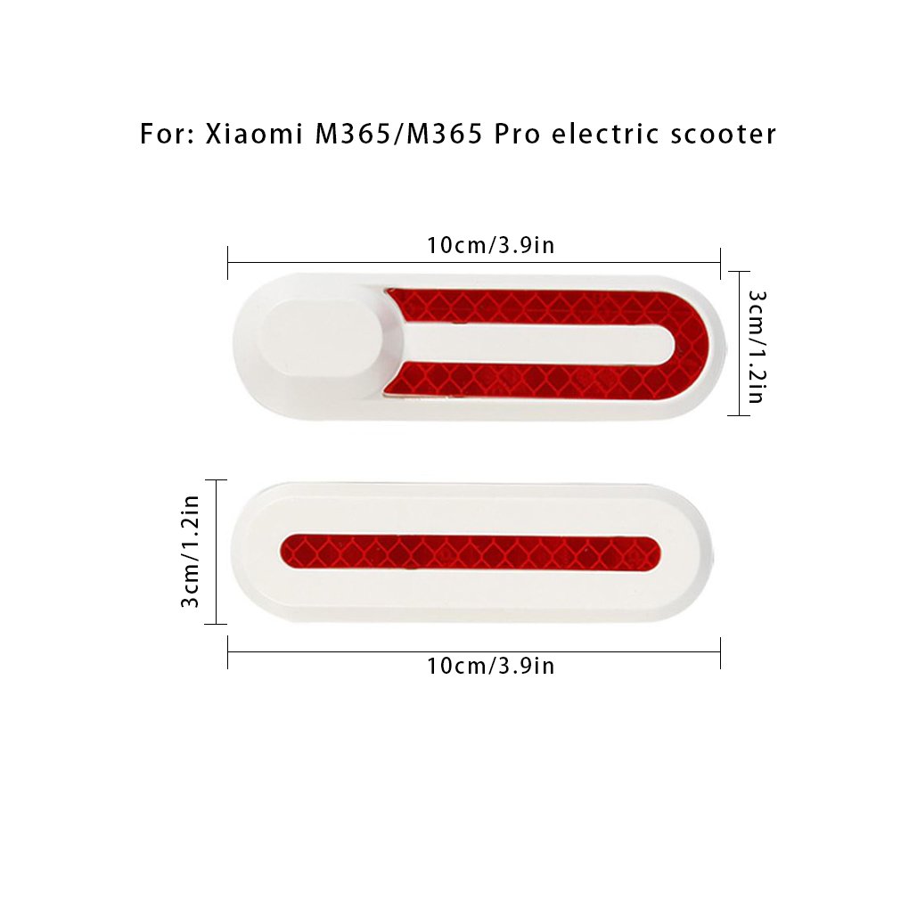 EU Warehouse Electric Scooter Plastic Cases with Reflector Bars Decorative Shell with Reflective Sticker For M365 Scooter Parts