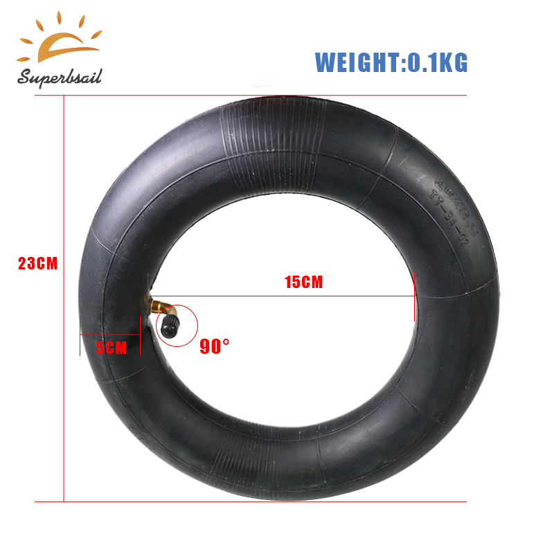 EU warehouse TUOVT 255x80 Tire with 90 degree Inner For Scooter Zero 10x KuGoo M4 / M4 pro 10 Inch Escooter Off Road Tire