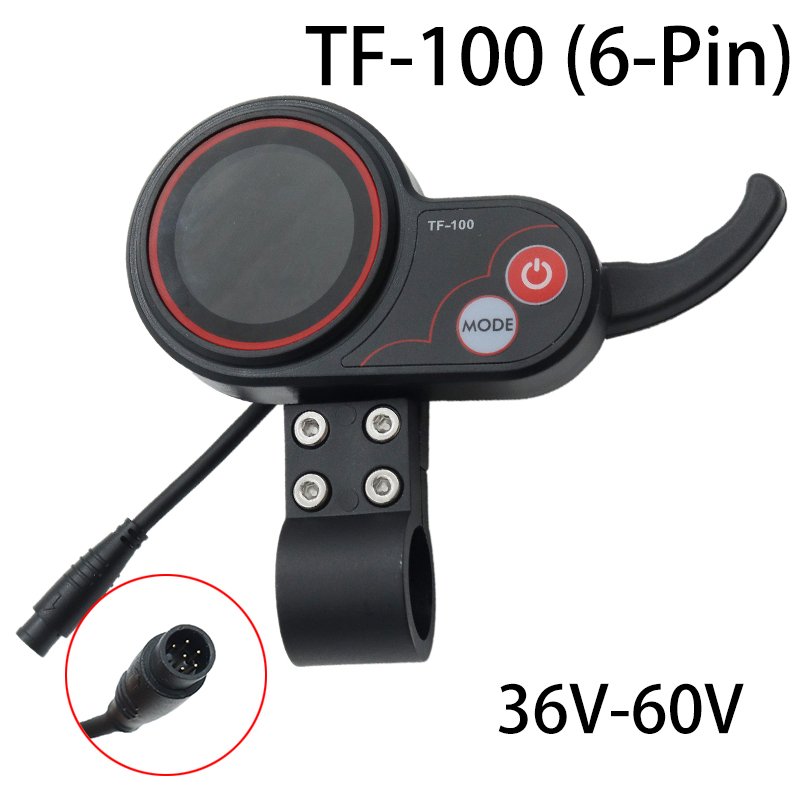 5 Pin 6 Pin Display TF-100 with LCD Acceleration Instrument Display for Electric Scooter Accessory