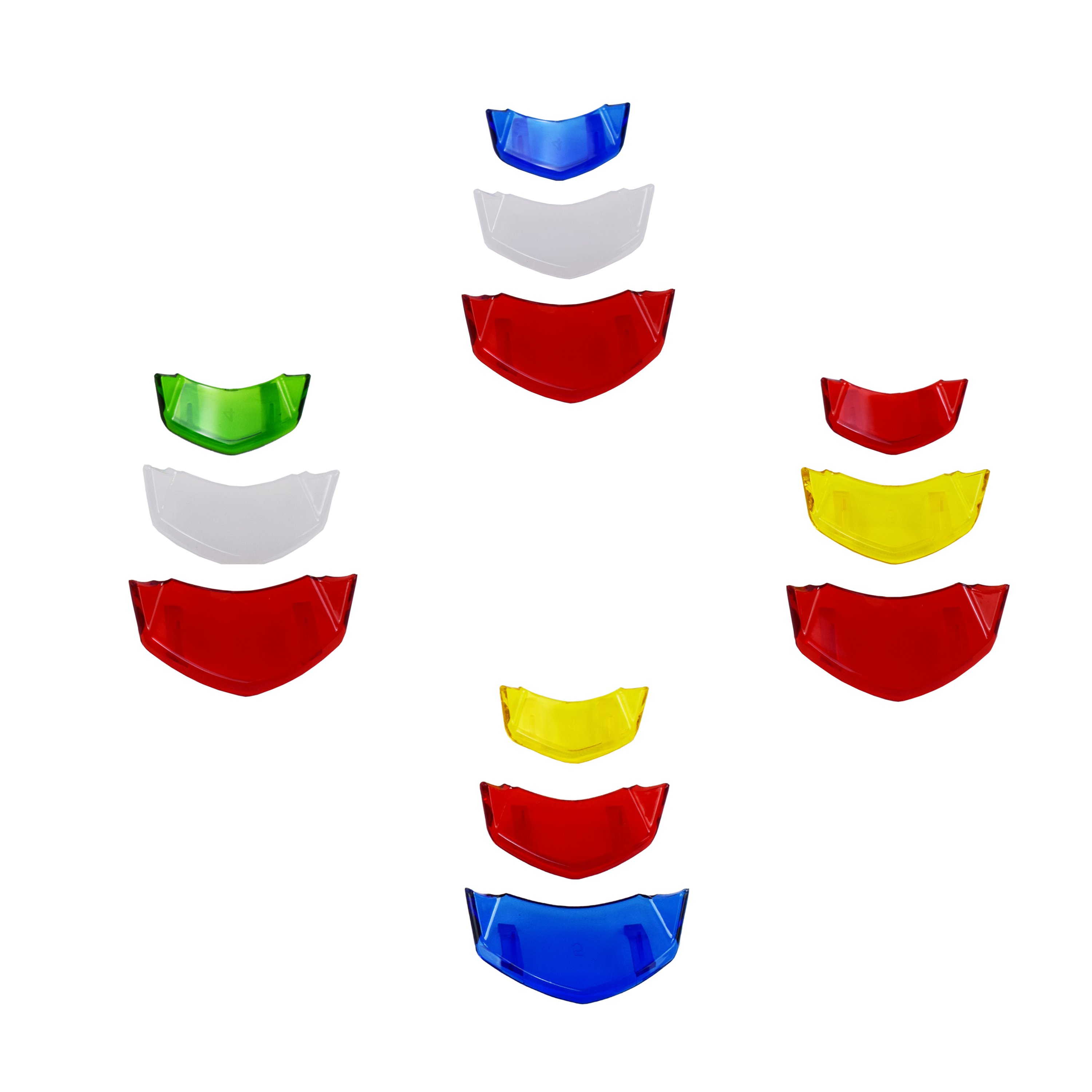 For Vespa scooter parts Front panel decorative cover Horn cover 3 pieces Transparent color For PRIMAVERA 150 SPRINT 150