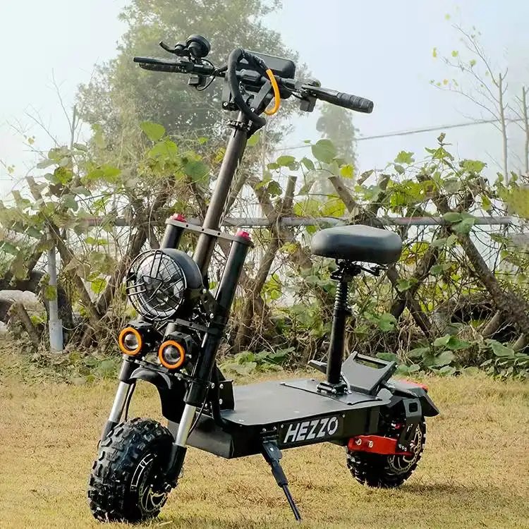 HEZZO EU US Warehouse F7 Escooter 60V 5600W Dual Motors 80Km/h 11inch Fat Tire Foldable Off Road 45Ah Electric Kick Scooter